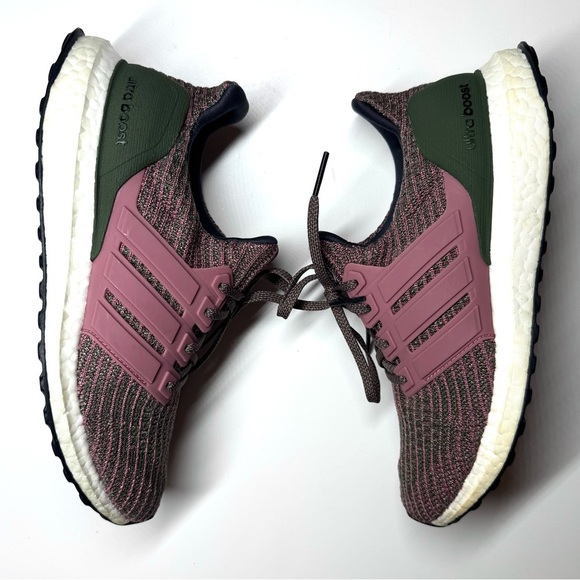 Adidas Women’s Ultra Boost 4.0 Pink Olive Running Shoes BB6495 Size- 8 - Picture 7 of 8